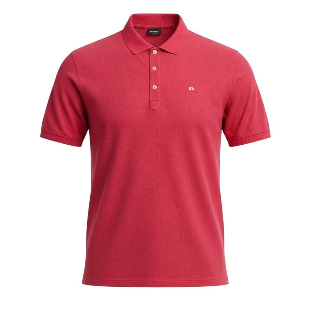 DIESEL Red Polo XXL 🚨 Logo Hit 🔥 Sleek Streetwear Classic